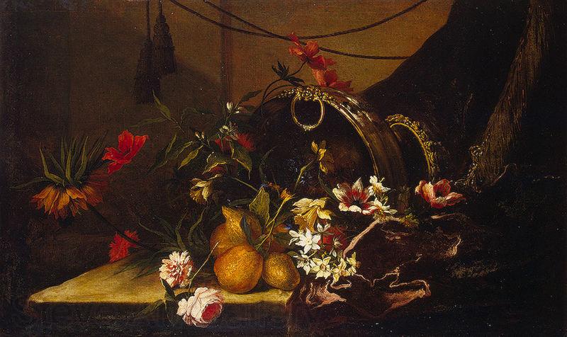 Jean-Baptiste Monnoyer Fruit et fleurs Norge oil painting art